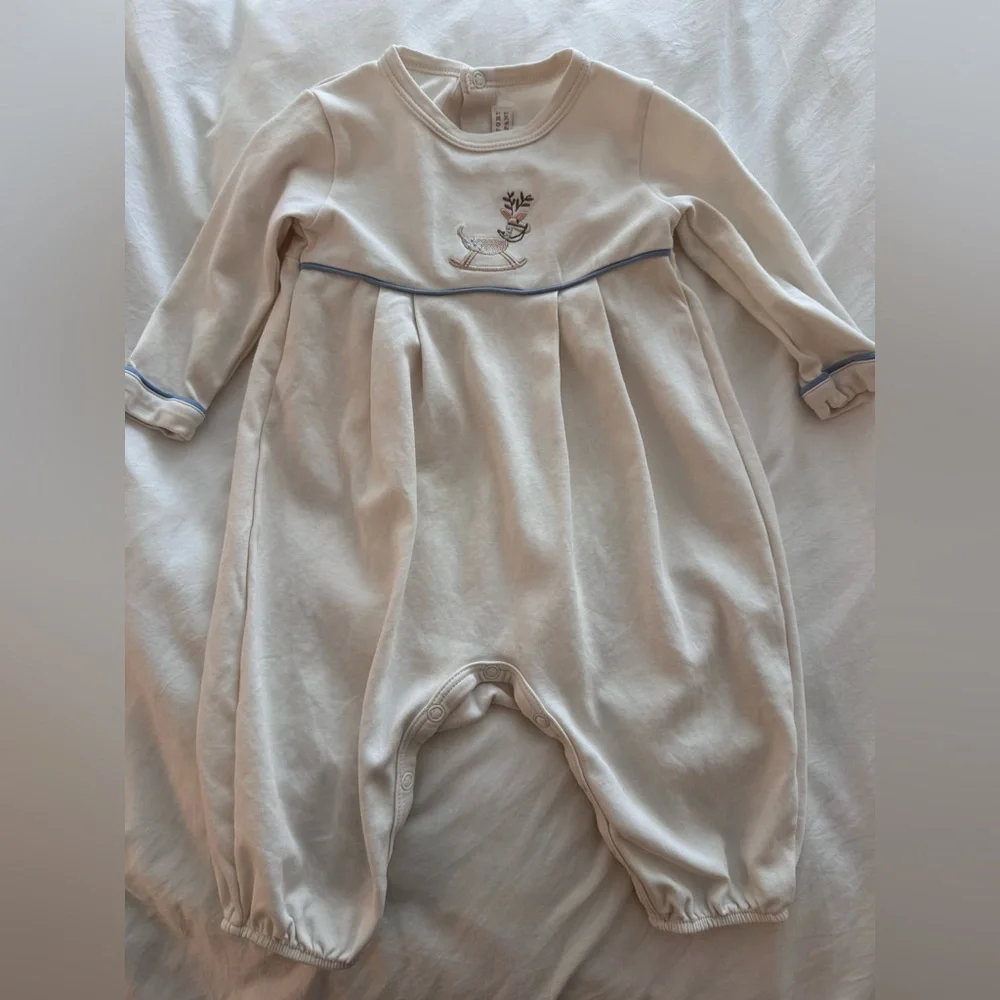 The Beaufort Bonnet Company Cream Baby boy Romper